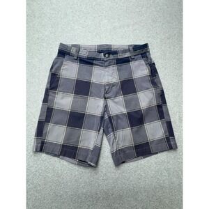 Lululemon Mens Plaid Performance Shorts *30 Navy Gray Windowpane Casual Outdoors